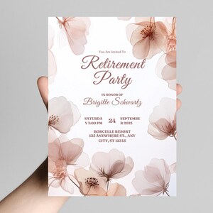 retirement invitation | retirement party invitation | party invitation | teacher retirement | nurse retirement | police retirement | digital