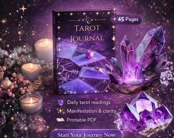 Printable Tarot Journal | Daily Readings, Spreads (PDF Pattern)