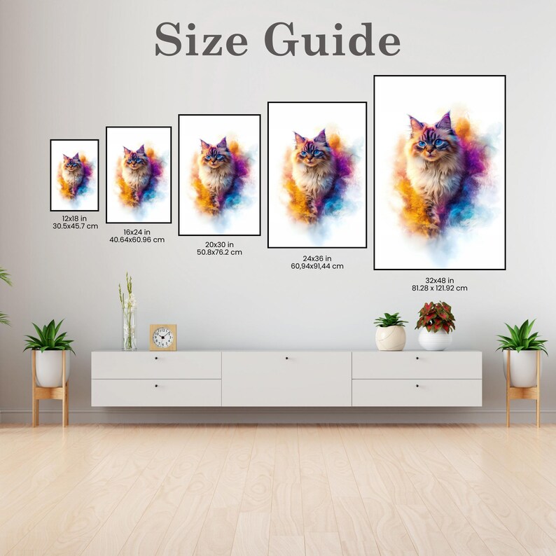 Misty Meow Animal Cat Digital Art Print Wall Art AI Generated AI Art ...