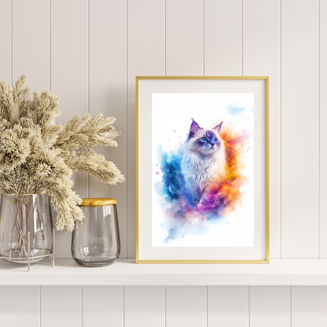 Misty Meow | Animal | Cat | Digital Art Print | Wall Art | AI Generated ...