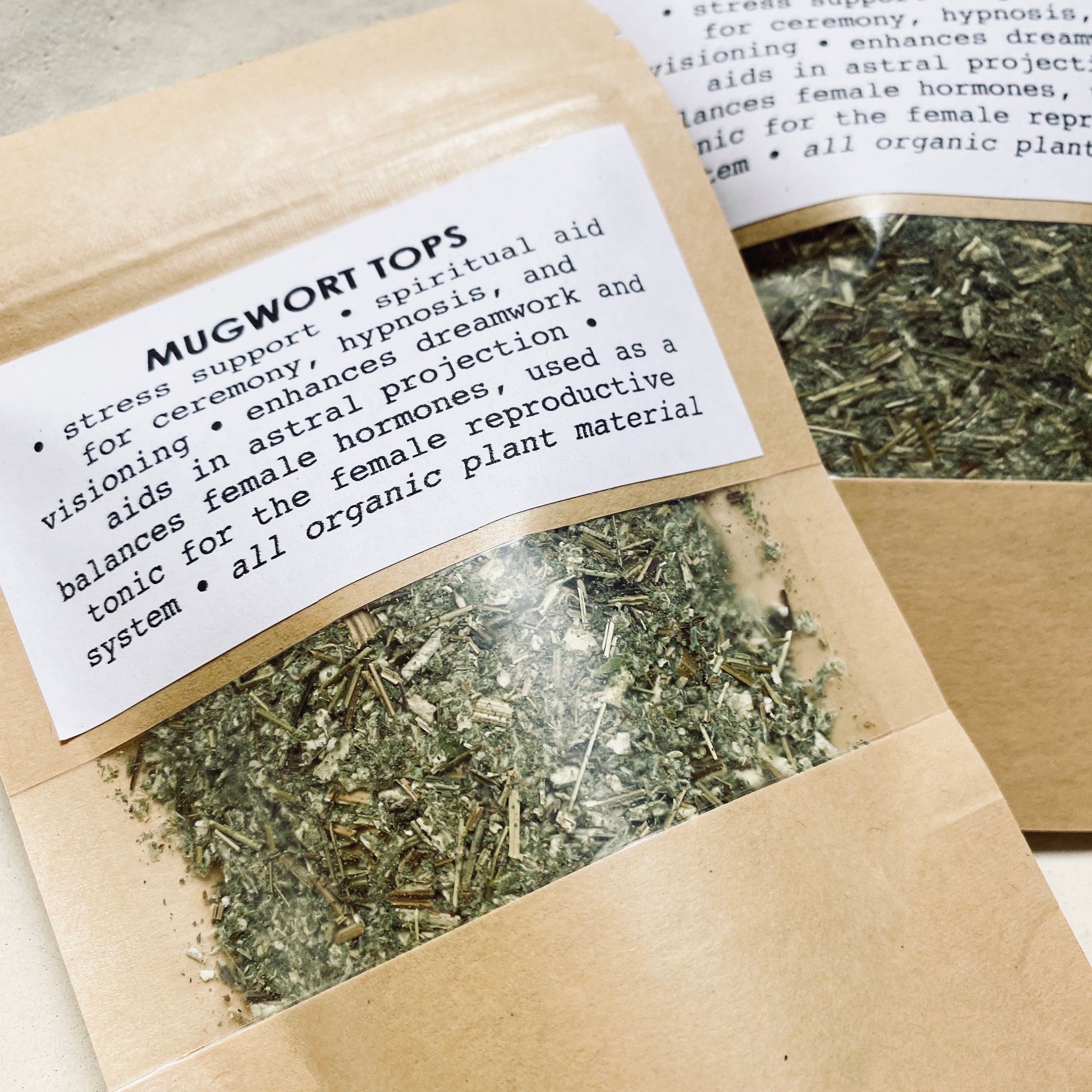 MUGWORT TOPS loose mugwort tea for dreamwork sleep aid Etsy