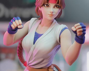 Figura da collezione in resina dipinta a mano: statua artistica multicolore da 25 cm, resina UV di alta qualità / decorazione da esposizione, qualità da collezione, finitura opaca o lucida