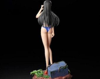 Statua da collezione in resina, finitura multicolore dipinta a mano (altezza 25 cm, resina UV di alta qualità, decorazione da esposizione)