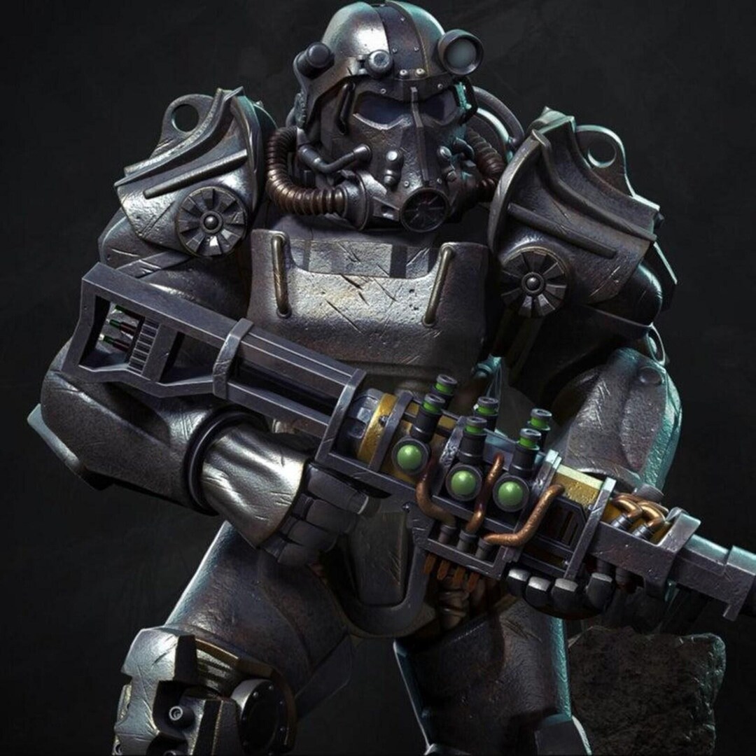 Fallout Power Armor 1/6 & 1/4 Scale Figure Statue | Hand-painted 3D ...