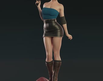 Handgjord Jill Valentine-figur – Ultradetaljerad resinstaty i skala 1/6-1/4