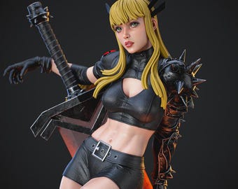 Magik, Hand Painted Collectible Figure | 3D Printed Resin | 1/6 Scale Display Model