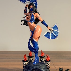 Figura de resina coleccionable hecha a mano: detalles multicolor - Resina UV premium, pintada a mano, tamaño de exhibición de 25 cm para coleccionistas