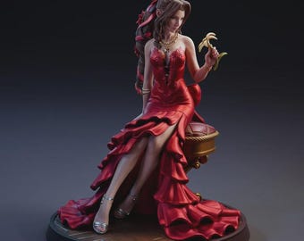 Statua in resina da collezione - Statuina multicolore dipinta a mano - Resina UV di alta qualità, 25 cm di altezza, decorazione fatta a mano