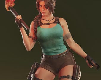 Figura de colección de resina pintada a mano – Escultura detallada, 25 cm