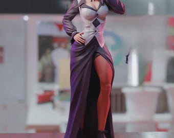 Figura de King of Fighters / 25 cm / Estatua de resina impresa en 3D pintada a mano / Coleccionable