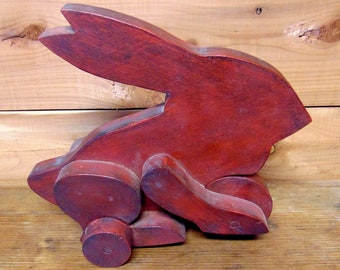 Red RABBIT Pull Toy