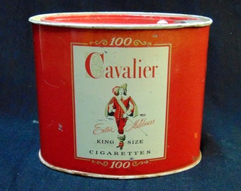 CAVALIER CIGARETTE TIN by R J Reynolds Tobacco Company