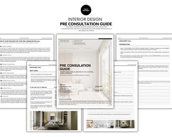 Interior Design Pre-Consultation Template | Client Intake & Discovery Call Guide