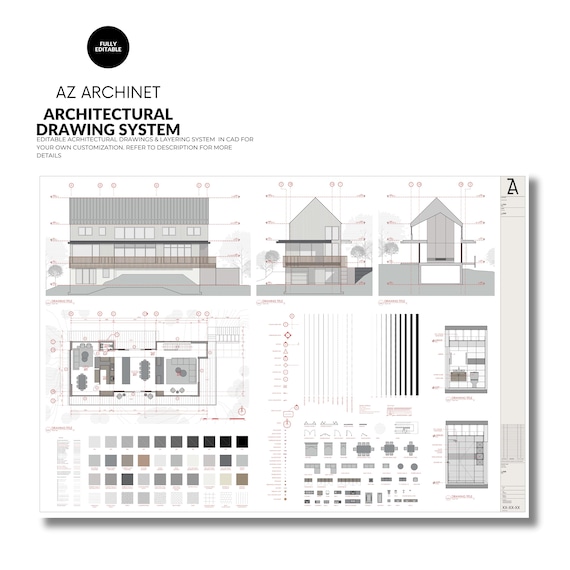 AutoCAD Templates Pack , CAD Drawing System , Title Blocks , Layering Standards , Drafting Tools