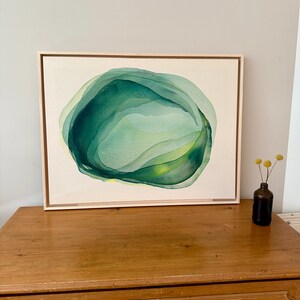 Tableau mural original « Graine », 60 x 80 cm, tableau semi-abstrait sur toile