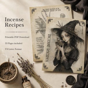 Incense Magic Grimoire PDF – Incense Spell Recipes | Ritual Smoke Blends | Witchcraft Herbal Guide | Book of Shadows