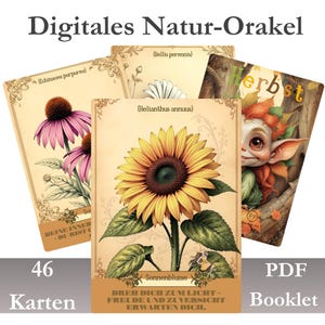 Cartes oracles de magie des plantes | Tarot des sorcières | Guérison naturelle et intuition | Oracle de la nature numérique | Découverte de soi Wicca | Cartes de divination