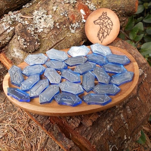 Wikinger Runen Divination| Elder Futhark Runen| Nordische RunenmagieHandmade Resin Runen|Runen Ritual Zubehör|Divination Runenset|Wicca Hexe