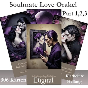 306 Soulmate Oracle Kaartenset | Soulmate Berichten Digitaal | Liefdesorakel Tarot | Liefdeswaarzeggerij | Afdrukbare PDF