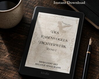 Dark Poetry PDF Book | 33 Mystical Raven Poems | Spiritual & Gothic Poetry | Digital Download | Poetry Collection Vol. 1