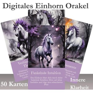 Einhorn Orakel Karten | Unicornworld Wisdom | Digitale Einhorn Affirmationen & Krafttier Wahrsagekarten |Tarot |Wahrsagekarten |Wicca