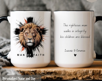 Personalized Bible Verse Coffee Mug: Custom Christian Gift