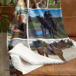 Custom Photo Horse Blanket, Equestrian Memorial Gift image 4