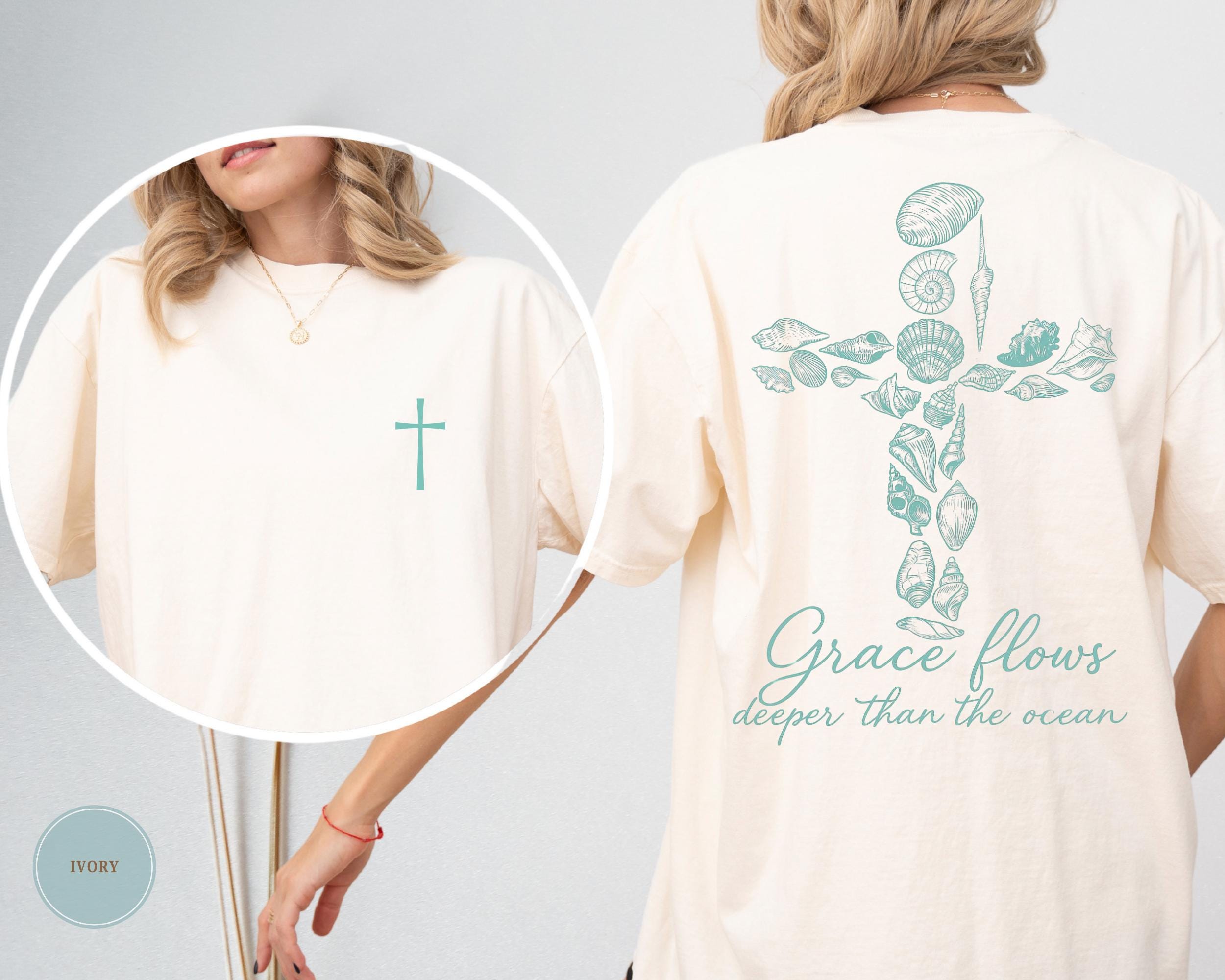 Seashell Cross Shirt - Etsy