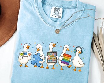 Sped Teacher Shirt, Silly Goose Special Education Tee, AAC Communication Shirt, Autism Awareness Shirt, SLP Therapist Gift, Autism Mom Gift
