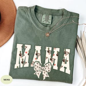 Comfort Colors® Hunting Mama Shirt Duck Hunting Shirt Mallard duck Shirt Mama of Hunters Camo Mama Shirt, Hunting Season Mom Life Shirt