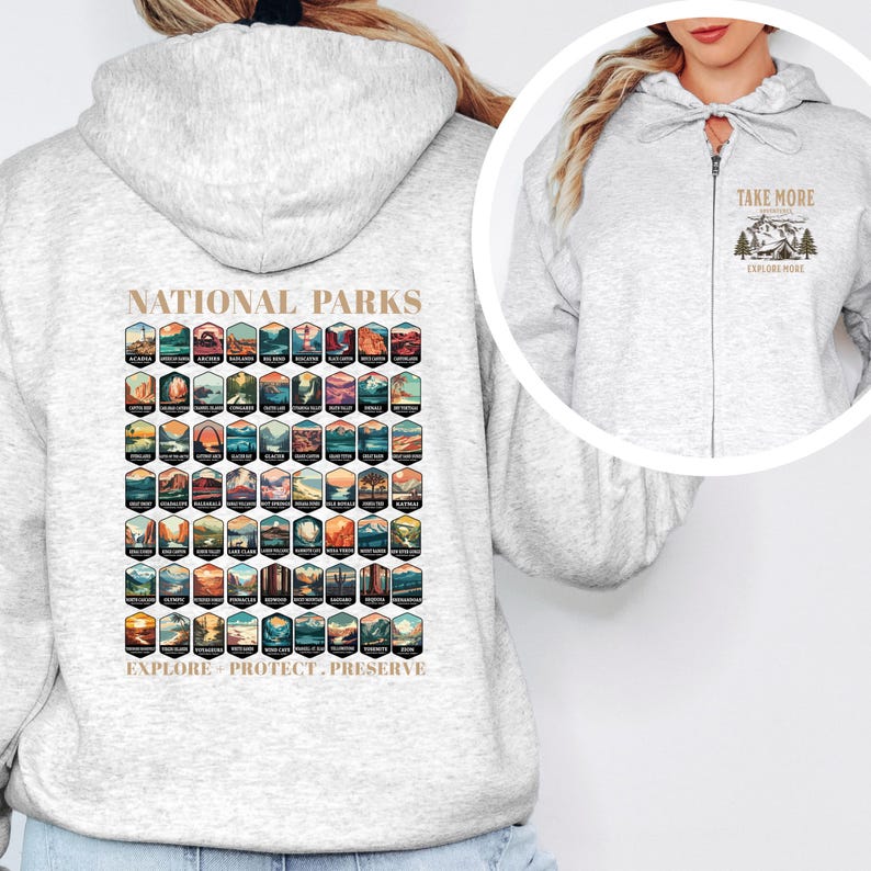 National Park Kosmetiktasche – Park Ranger Design, 23,5 X 17 Cm, Polyester Mit Reißverschluss