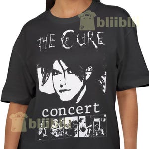 Robert Smith The Cure Gothic Rock Post Punk Band Vintage Musik Gåva Unisex Grafisk T-shirt 80-tals Alternativ Darkwave Klassisk Band Tee