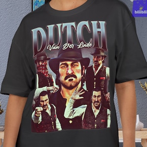 dutch van der linde, Outlaw Visionary Tribute Tee - Retro Western Aesthetic Shirt Inspiriert von Dutch van der Linde