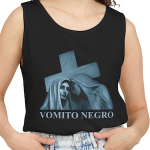 Vomito Negro Gin Devo Industrial EBM Dark Electro Band Vintage Music Gift Unisex Graphic Tank Top Electronic Retro Style