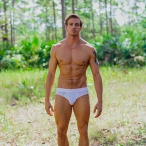 Alphx Briefs – Modern Fit | White Men’s High Cut Stretch Brief Underwear