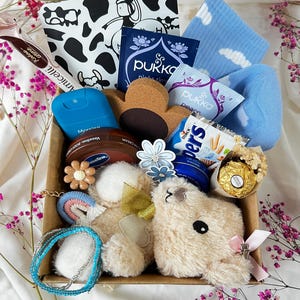 Personalised Pamper Gift Box For Her With Instax Photo Prints, Birthday Care Package, Hug In A Box, Spa Gift, Thinking Of You Hamper