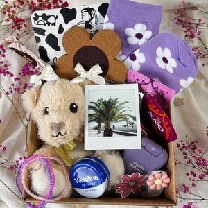 Personalised Pamper Gift Box For Her With Instax Photo Prints, Birthday Care Package, Hug In A Box, Spa Gift, Thinking Of You Hamper