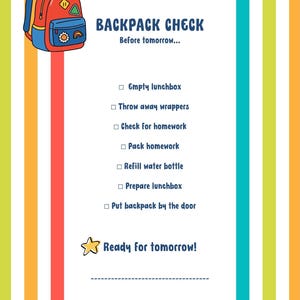 ADHD Routine Toolkit for Families Kids | 33 Printable Visual Schedules, Checklists & Calm Down Tools | Organization | PDF Download image 9