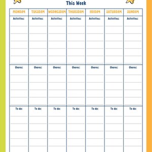 ADHD Routine Toolkit for Families Kids | 33 Printable Visual Schedules, Checklists & Calm Down Tools | Organization | PDF Download image 7