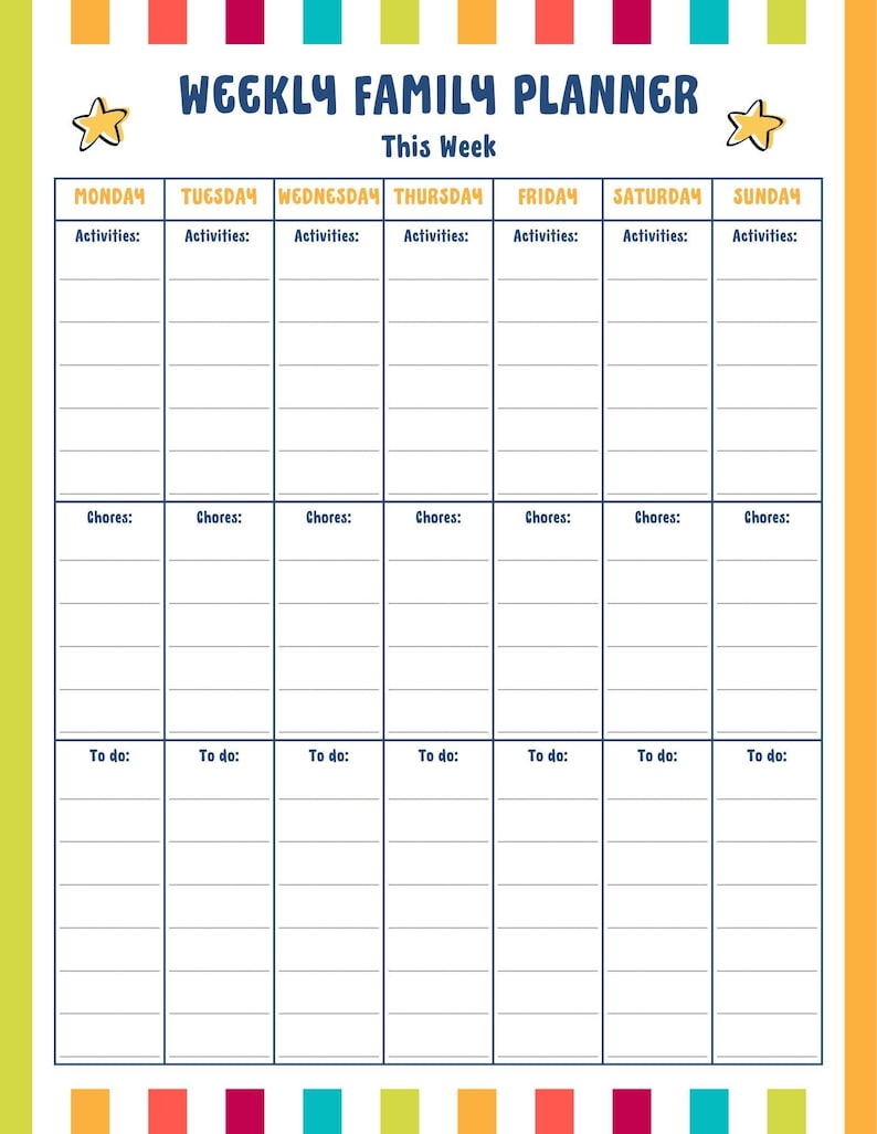 ADHD Routine Toolkit for Families Kids | 33 Printable Visual Schedules, Checklists & Calm Down Tools | Organization | PDF Download image 7