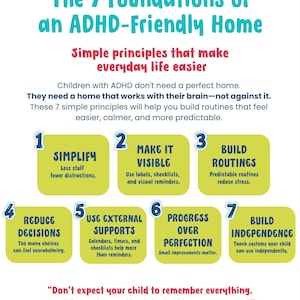 ADHD Routine Toolkit for Families Kids | 33 Printable Visual Schedules, Checklists & Calm Down Tools | Organization | PDF Download image 2