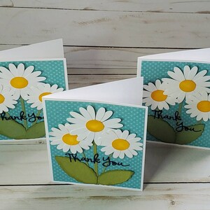 Daisy Thank You Card, Handmade Thank You, Greeting Card Handmade, Thank You Card, Card With Daisy image 5