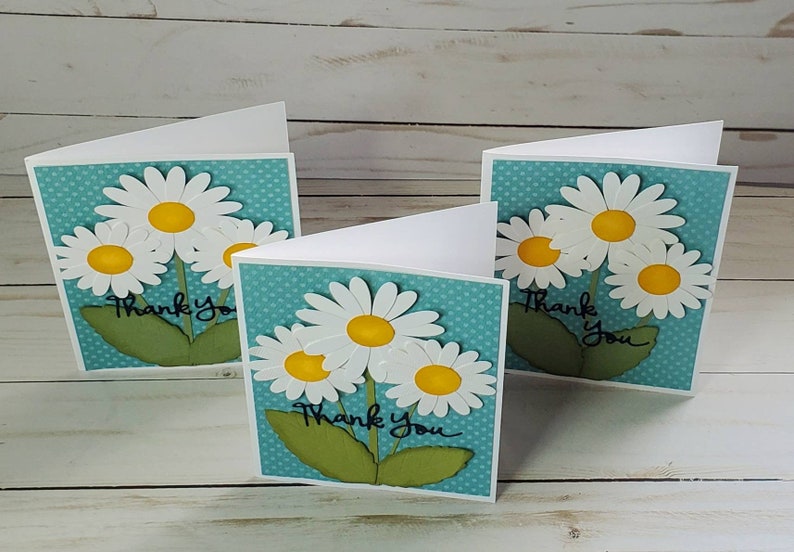 Daisy Thank You Card, Handmade Thank You, Greeting Card Handmade, Thank You Card, Card With Daisy image 5