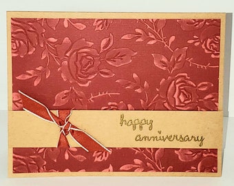 Happy Anniversary Card, Anniversary Card for Wife, Anniversary Card for Her,  Anniversary Card for Girlfriend, Rose Anniversary Card