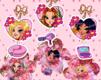 Girls Spies Connected Keychains
