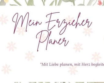 Educator Planner / Daycare / Kindergarten / Educators / Planning / Planner / Ready to Print