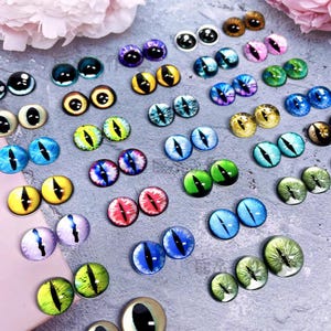 Ojos de cristal realistas para mascotas, esculturas y peluches de fieltro – Suministros de artesanía premium
