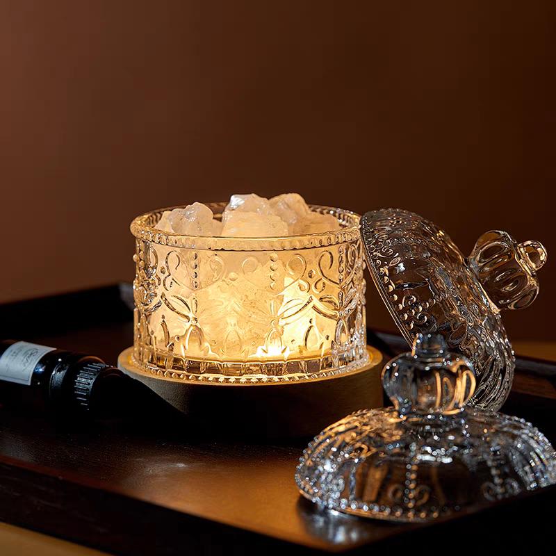 Crystal Healing Aroma Lamp | Love, Energy, Protection, Clarity, Relaxation | Night Light Diffuser | Salt Crystal Lamp | Aromatherapy Gift