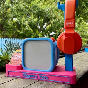 Yoto Gen 3 All-In-One Dock | Charging Stand with Card Holder & Headphone Stand | Wireless Charging Compatible | Personalised