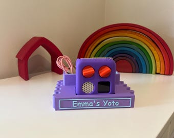 Yoto Mini Dock | Interlocking Modular Charging Stand with Cord or Card Storage | Designed to Fit Yoto Mini Player